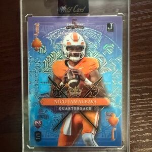 Double sided Rare 1/1 Wild Card Football Trading Card